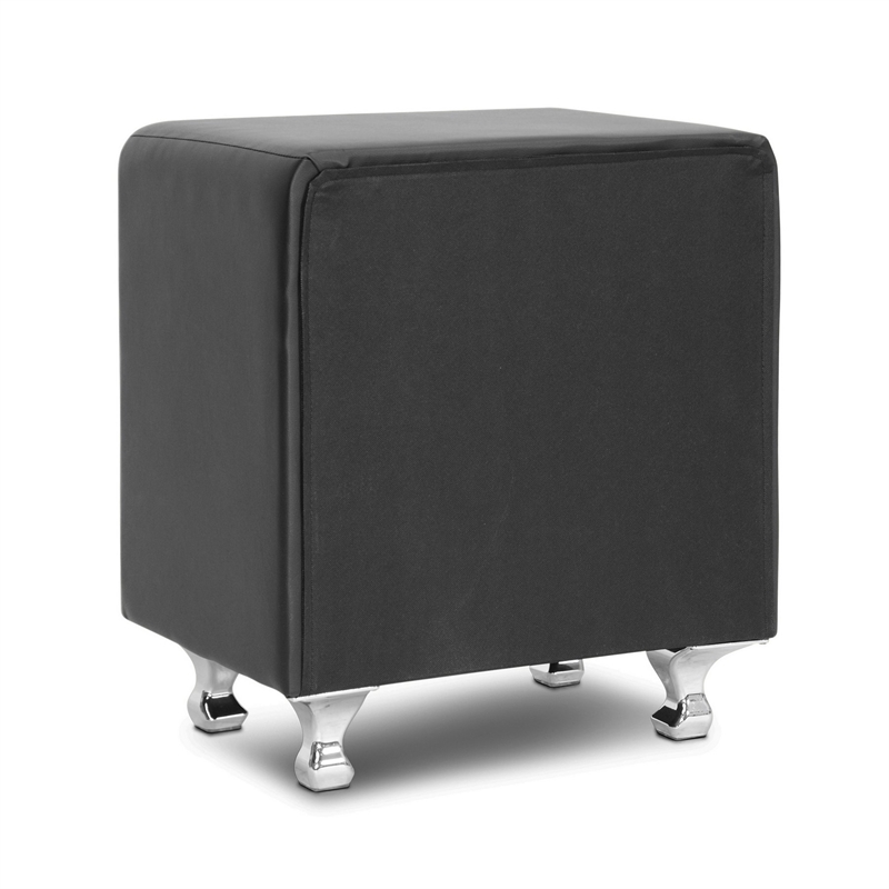 Baxton Studio Stella Nightstand in Black