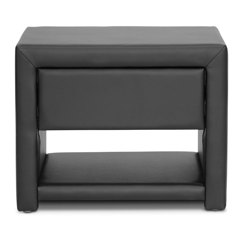 Baxton Studio Massey Nightstand in Black