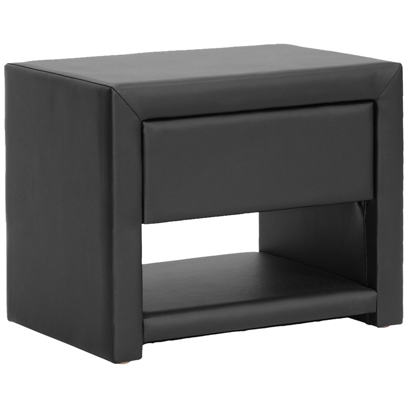 Baxton Studio Massey Nightstand in Black