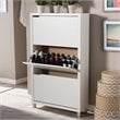 Simms Shoe Cabinet in White