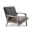 Mid Century 3 Piece Leather Sofa Set in Brown
