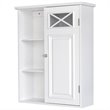 Elegant Home Fashions Dawson 1-Door Wall Cabinet in White