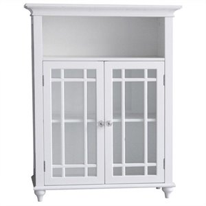 Elegant Home Fashions Neal 2-Door Floor Cabinet in White