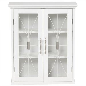 Elegant Home Fashions Delaney 2-Door Wall Cabinet in White