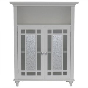 Elegant Home Fashions Windsor 2-Door Floor Cabinet in White
