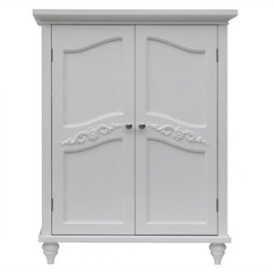elegant home fashions versailles 2-door floor cabinet finish