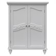 Elegant Home Fashions Versailles 2-Door Floor Cabinet in White