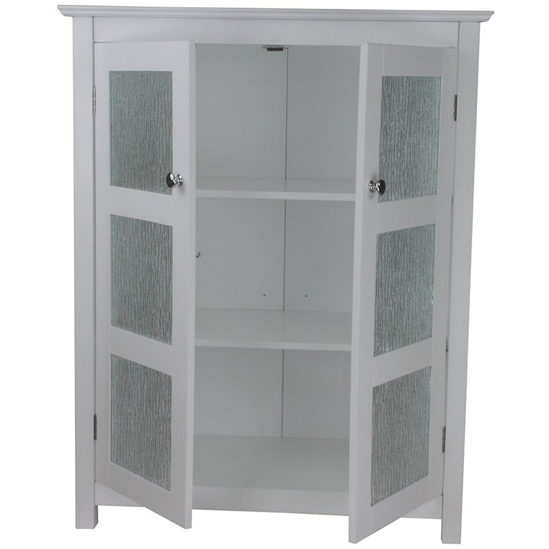 Elegant Home Fashions Dawson Floor Cabinet with Single Door White