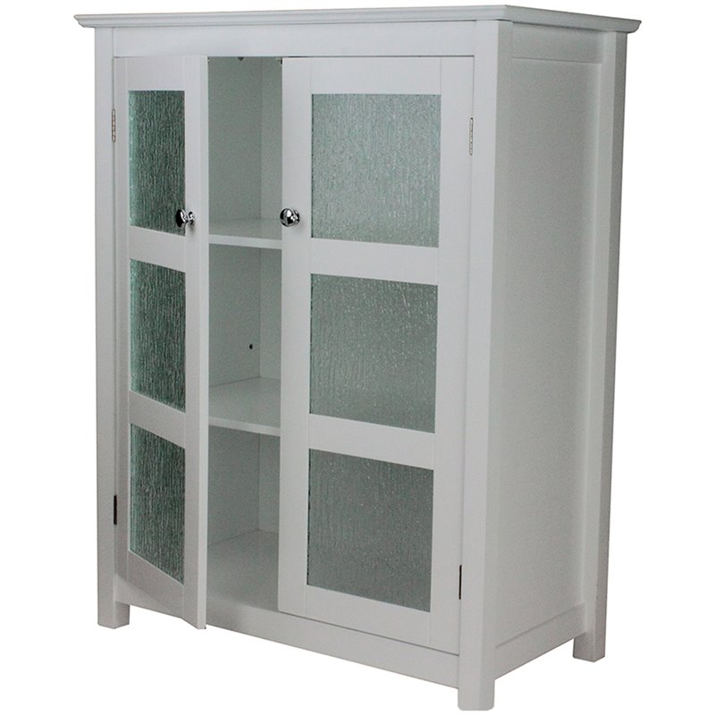 Elegant Home Fashions Dawson Floor Cabinet with Single Door White