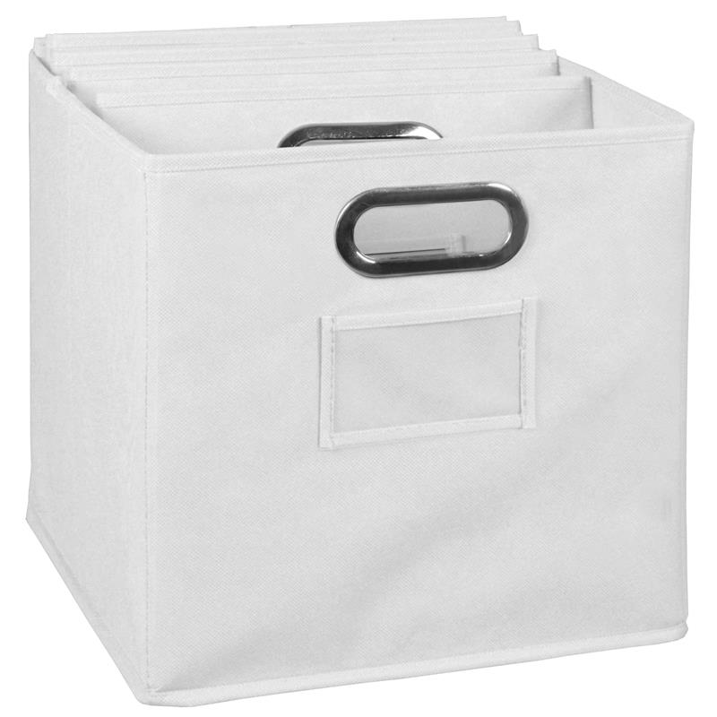 NICHE Cubo Foldable Fabric Storage Bins, Black, Set of 12