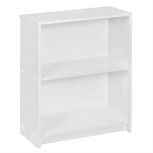 niche lux 2 shelf bookcase - white