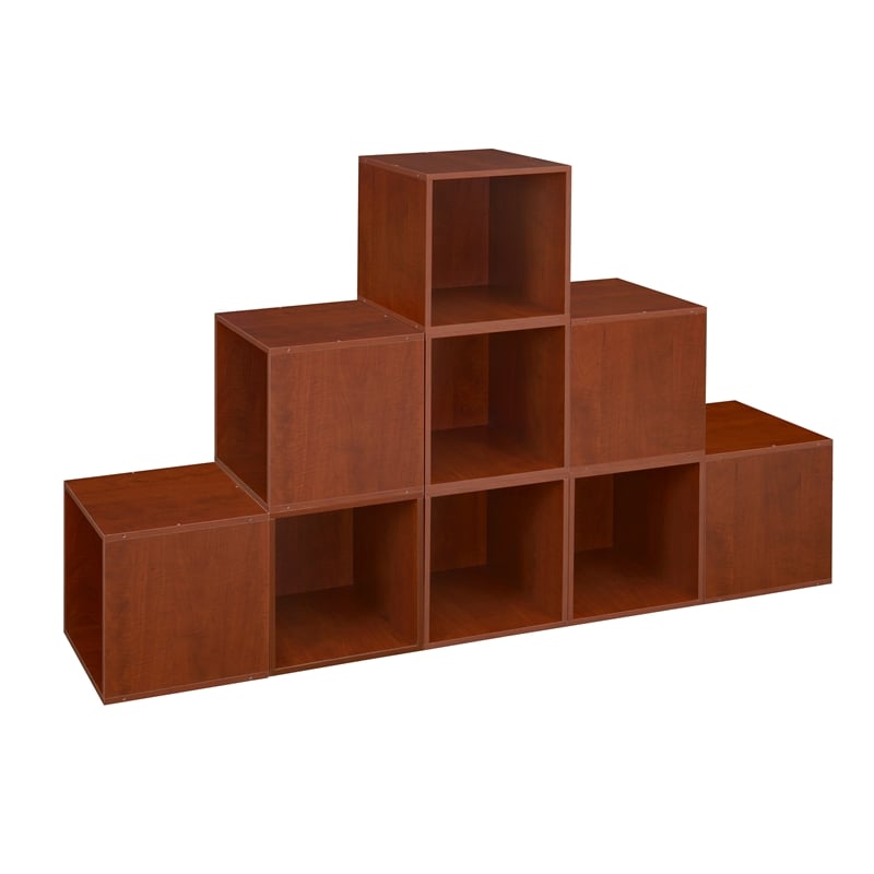 Cube Storage Organizer with Storage Bins Wooden Storage Cubes