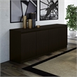 Manhattan Comfort Viennese 6-Shelf Wood Buffet Table in Matte Black