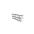 Manhattan Comfort Viennese 6-Shelf Wood Buffet Table in Matte Black