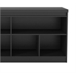Manhattan Comfort Viennese 6-Shelf Wood Buffet Table in Matte Black