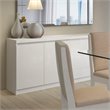 Manhattan Comfort Viennese 6-Shelf Wood Buffet Table in White Gloss