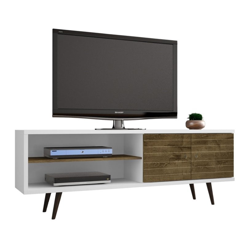 Manhattan Comfort Liberty Wood TV Stand for TVs up to 60