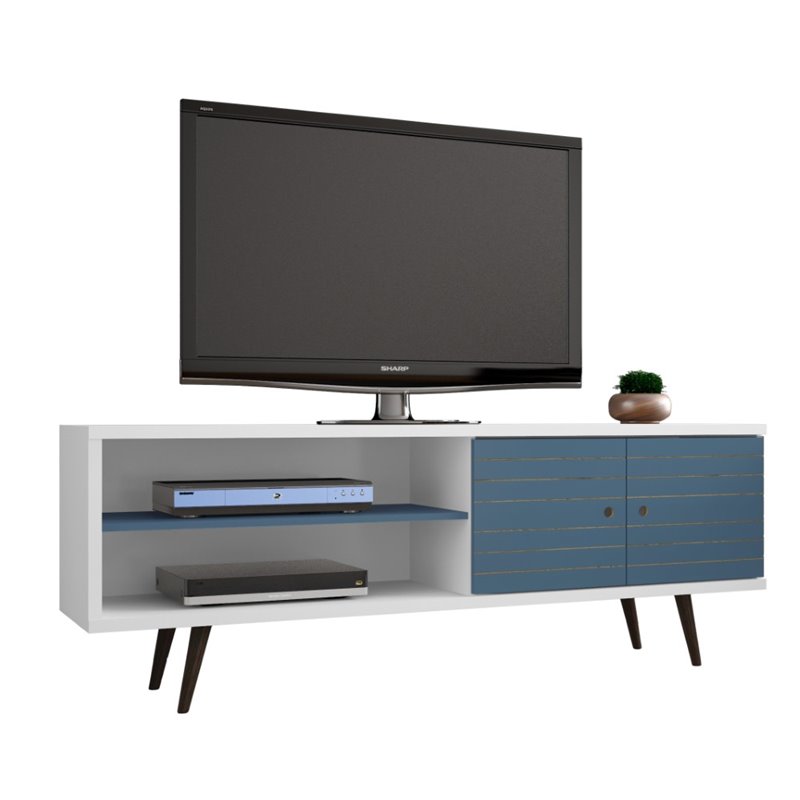 Manhattan Comfort Liberty Wood TV Stand for TVs up to 60