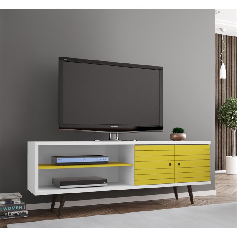 Manhattan Comfort Liberty Wood TV Stand for TVs up to 60