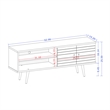 Manhattan Comfort Liberty Wood TV Stand for TVs up to 60