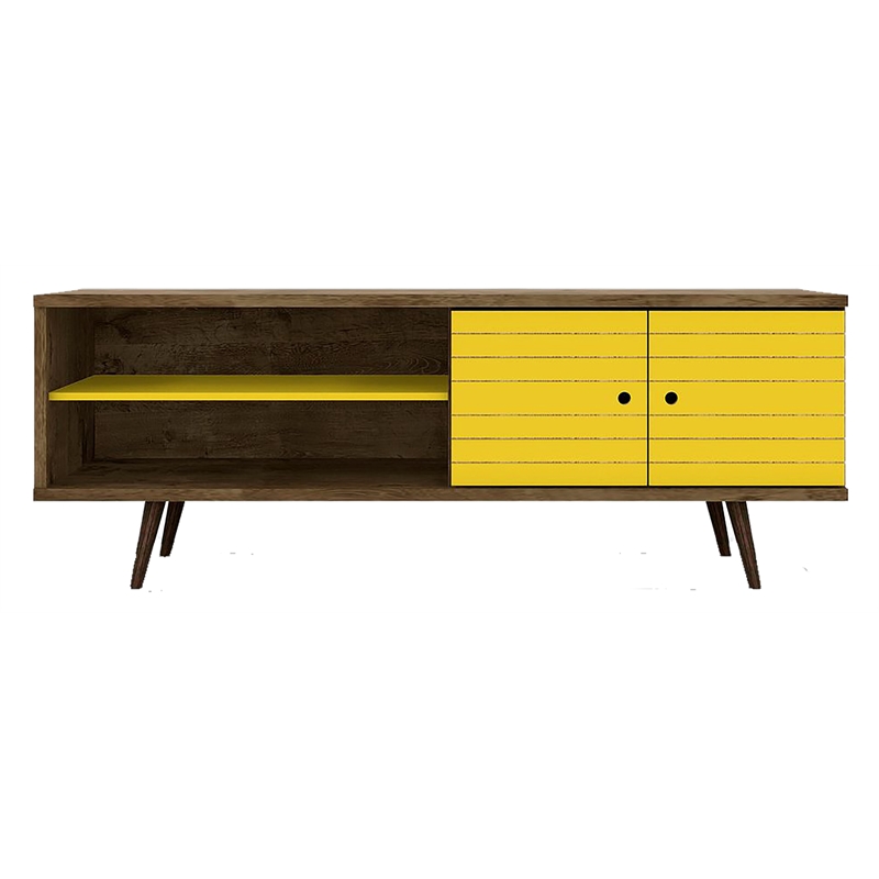 Manhattan Comfort Liberty Solid Wood TV Stand for TVs up to 60