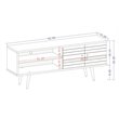 Manhattan Comfort Liberty Solid Wood TV Stand for TVs up to 60