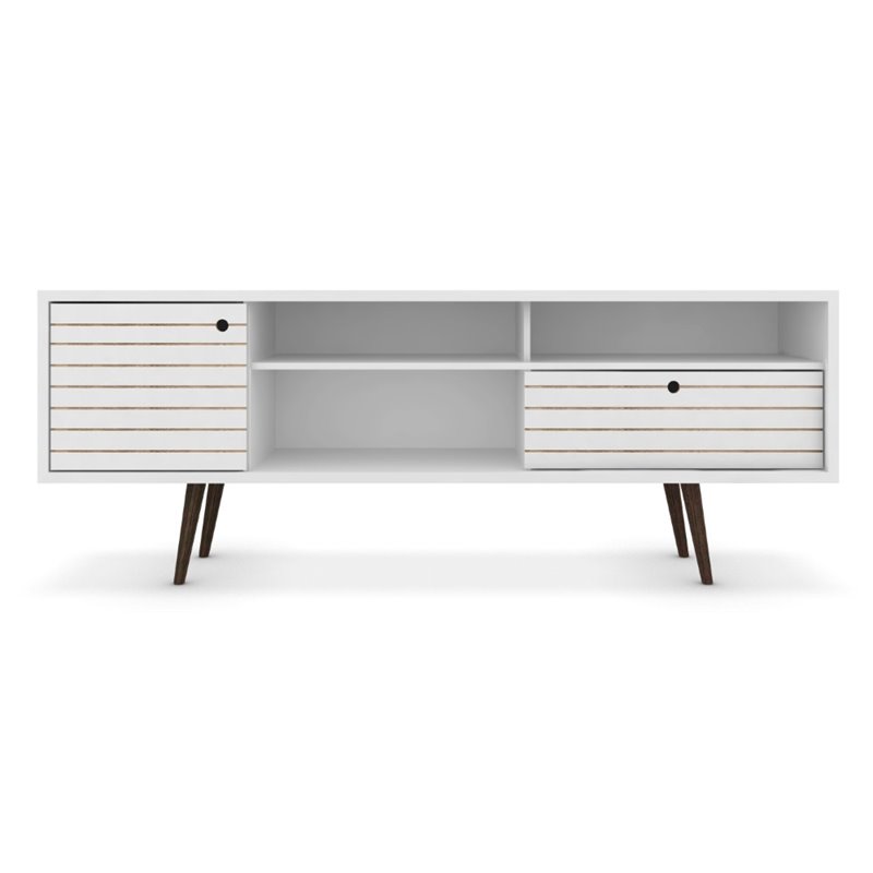 Manhattan Comfort Liberty Wood TV Stand for TVs up to 65