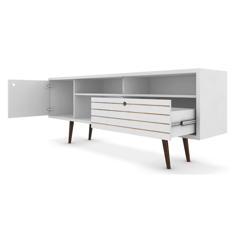 Manhattan Comfort Liberty Wood TV Stand for TVs up to 65