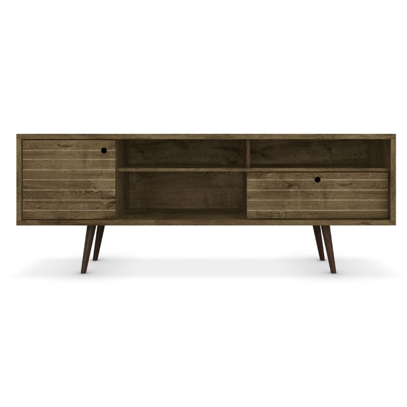 Manhattan Comfort Liberty Wood TV Stand for TVs up to 65