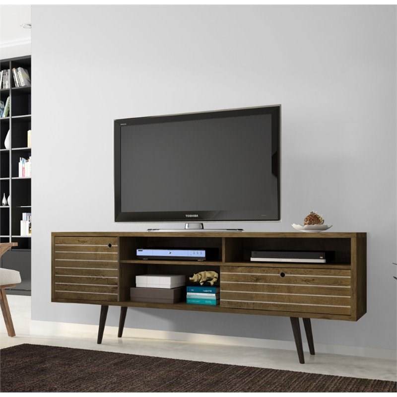 Manhattan Comfort Liberty Wood TV Stand for TVs up to 65