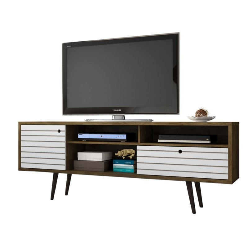 Manhattan Comfort Liberty Wood TV Stand for TVs up to 65