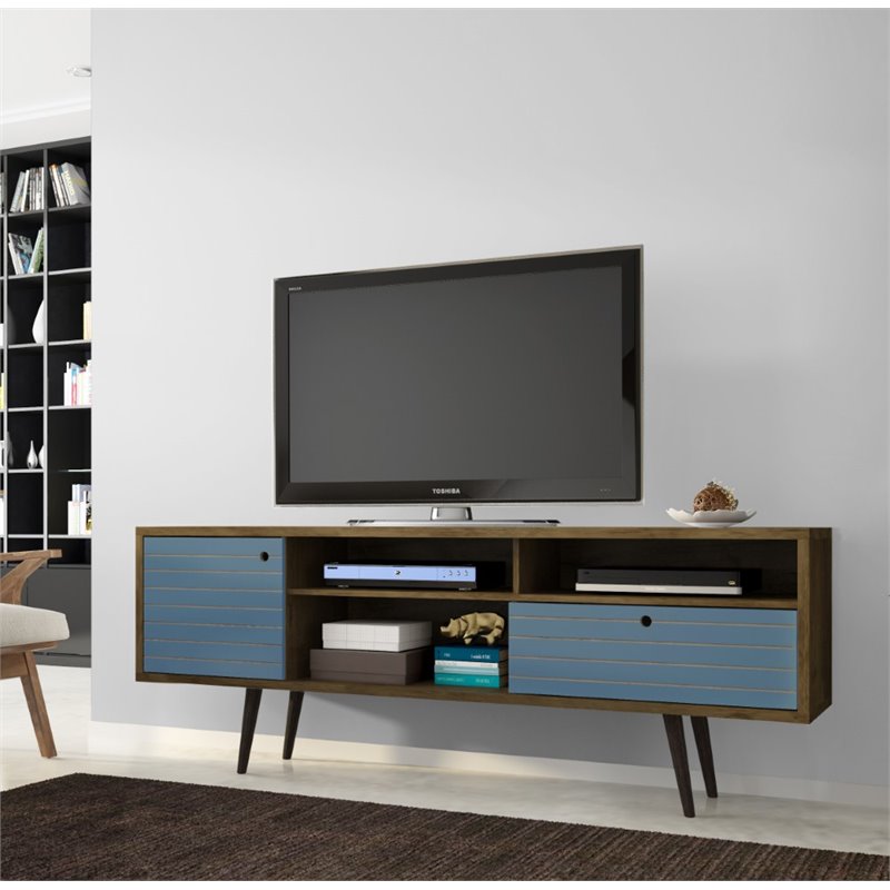 Manhattan Comfort Liberty Solid Wood TV Stand for TVs up to 65