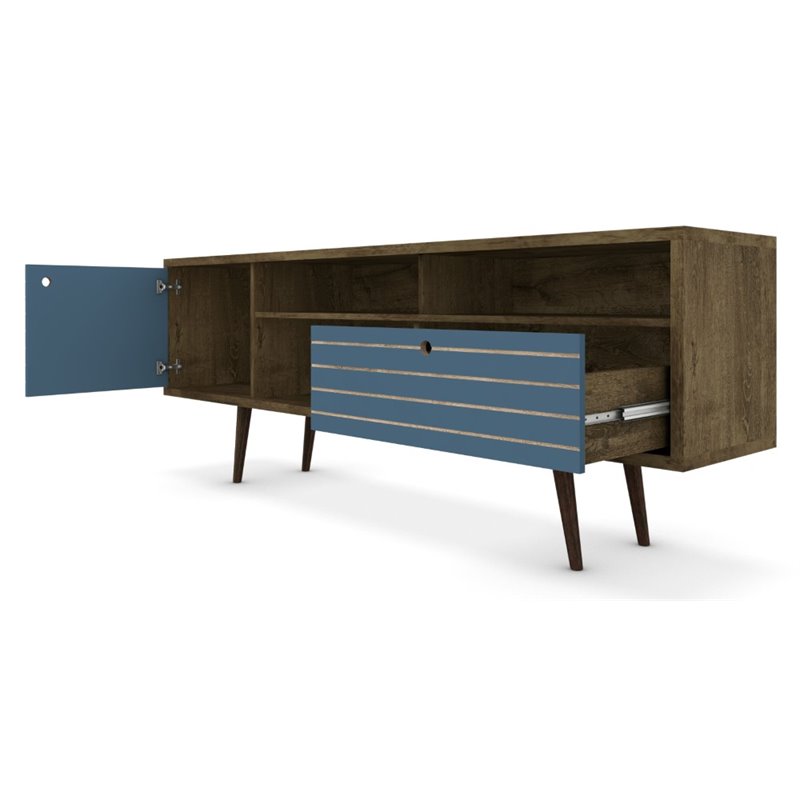 Manhattan Comfort Liberty Solid Wood TV Stand for TVs up to 65