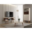 Manhattan Comfort Utopia Wood TV Stand for TVs up to 50
