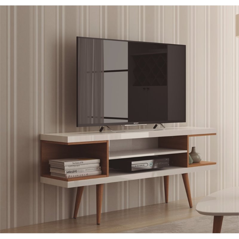 Manhattan Comfort Utopia Wood TV Stand for TVs up to 50