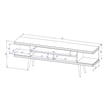 Manhattan Comfort Utopia Wood TV Stand for TVs up to 65