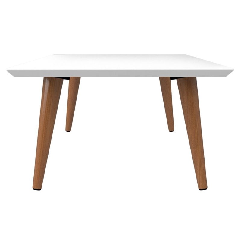 Manhattan Comfort Utopia Engineered Wood Coffee Table in White Gloss