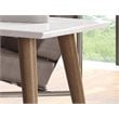 Manhattan Comfort Utopia Engineered Wood Coffee Table in White Gloss