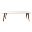 Manhattan Comfort Utopia Engineered Wood Coffee Table in Off White
