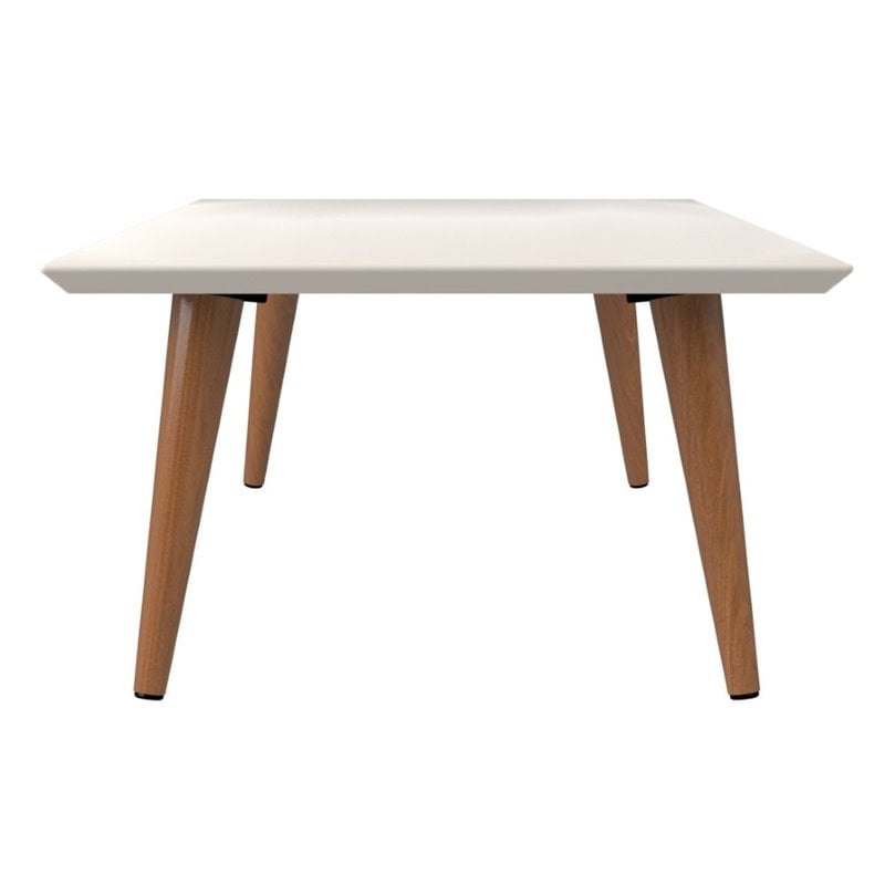Manhattan Comfort Utopia Engineered Wood Coffee Table in Off White