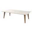 Manhattan Comfort Utopia Engineered Wood Coffee Table in Off White