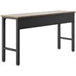 Manhattan Comfort Fortress Wood & Metal Garage Work Table in Gray