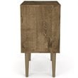 Manhattan Comfort Liberty 1-Drawer Wood Nightstand 1.0 in Rustic Brown