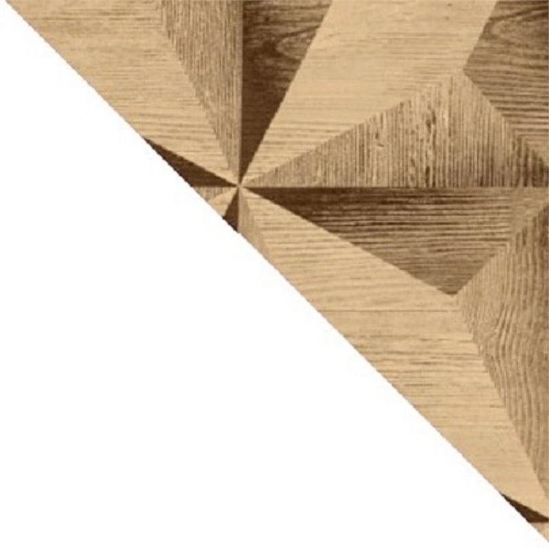 Manhattan Comfort Liberty 2-Drawer Wood Nightstand in White & 3D Prints