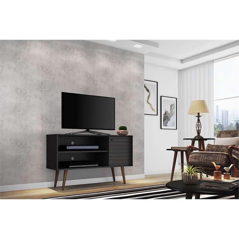 Manhattan Comfort Liberty Wood TV Stand for TVs up to 46
