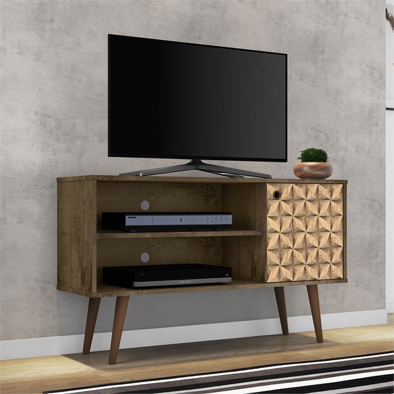 Manhattan Comfort Liberty Wood TV Stand for TVs up to 46