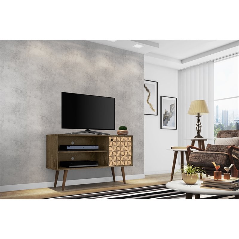 Manhattan Comfort Liberty Wood TV Stand for TVs up to 46