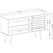 Manhattan Comfort Liberty Wood TV Stand for TVs up to 46