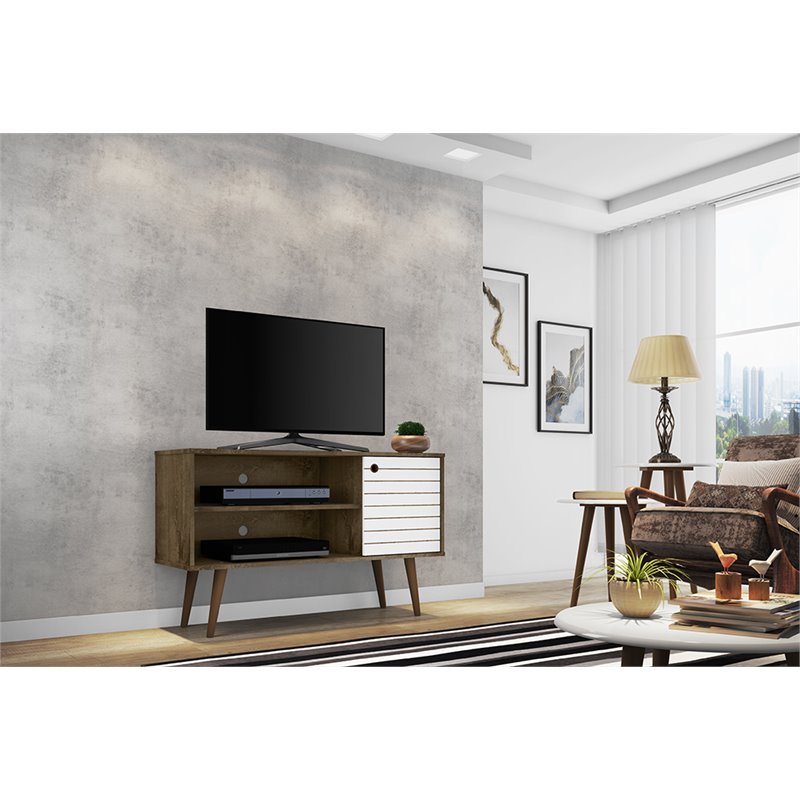Manhattan Comfort Liberty Wood TV Stand for TVs up to 46