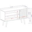 Manhattan Comfort Liberty Wood TV Stand for TVs up to 46